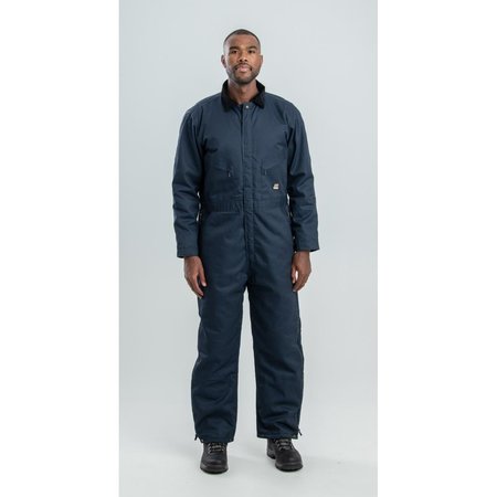 BERNE Heritage Twill Insulated Coverall, Navy - Medium I414NVS400